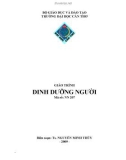 Giáo trình Dinh dưỡng người - TS. Nguyễn Minh Thủy