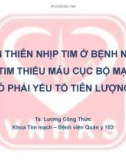 Biến thiên nhịp tim ở bệnh nhân bệnh tim thiếu máu cục bộ mạn tính có phải yếu tố tiên lượng?