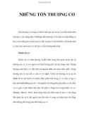 NHỮNG TỔN THƯƠNG CƠ