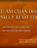 SIÊU ÂM CHẨN ĐOÁN BỆNH LÝ RUỘT THỪA