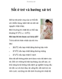 Sốt ở trẻ và hướng xử trí