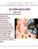 Bài giảng Tai biến mạch não - ThS. BS Nguyễn Phúc Học