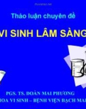 Bài giảng Chuyên đề Vi sinh lâm sàng - PGS.TS. Đoàn Mai Hương