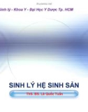 Bộ môn Sinh lý học: Sinh lý hệ sinh sản - ThS.BS Lê Quốc Tuấn