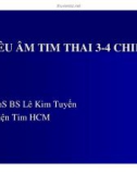 Bài giảng Siêu âm tim thai nhi 3-4 chiều - ThS. BS. Lê Kim Tuyến