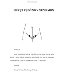 HUYỆT VỊ ĐÔNG Y XUNG MÔN