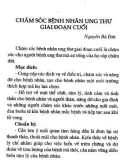 Chăm sóc bệnh nhân ung thư giai đoạn cuối