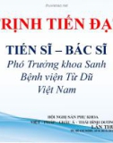 Bài giảng Sốt xuất huyết trong thai kỳ