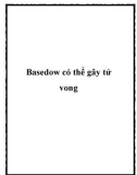 Basedow có thể gây tử vong