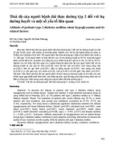 Thái độ của người bệnh đái tháo đường týp 2 đối với hạ đường huyết và một số yếu tố liên quan