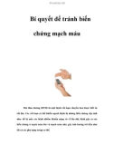 Bí quyết để tránh biến chứng mạch máu