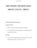 PHÁC ĐỒ ĐIỀU TRỊ TRONG KHOA HỒI SỨC CẤP CỨU