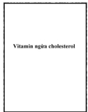 Vitamin ngừa cholesterol