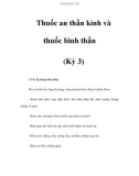 Thuốc an thần kinh và thuốc bình thần (Kỳ 3)