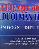 Bài giảng Suy tĩnh mạch nông chi dưới mãn tính - TS. Lê Nữ Hòa Hiệp