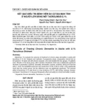 Kết quả điều trị bệnh viêm da cơ địa mạn tính ở người lớn bằng mỡ tacrolimus 1%