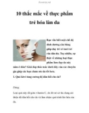 10 thắc mắc về thực phẩm trẻ hóa làn da