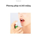 Phương pháp trị hôi miệng