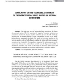 Application of the tra model assessment of the intention to buy E5 biofuel of Vietnam consumers