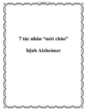 7 tác nhân 'mời chào' bệnh Alzheimer