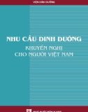 Một số khuyến nghị về nhu cầu dinh dưỡng cho người Việt Nam (Năm 2016): Phần 1