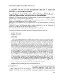 Evaluation on the Zn2+ ion adsorption capacity in water of Spirulina platensis biomaterial