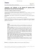 Adaptation and validation of the diabetes 39-quality of life questionnaire for the Moroccan population