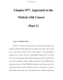 Chapter 077. Approach to the Patient with Cancer (Part 3)