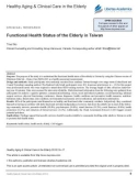 Functional Health Status of the Elderly in Taiwan