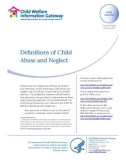 Definitions of Child Abuse and Neglect