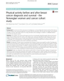 Physical activity before and after breast cancer diagnosis and survival - the Norwegian women and cancer cohort study