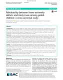 Relationship between lower-extremity defects and body mass among polish children: A cross-sectional study