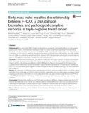 Body mass index modifies the relationship between γ-H2AX, a DNA damage biomarker, and pathological complete response in triple-negative breast cancer