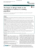 The impact of allergic rhinitis on the management of asthma in a working population