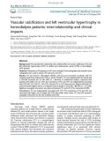 Vascular calcification and left ventricular hypertrophy in hemodialysis patients: Interrelationship and clinical impacts