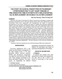 The study on clinical phenotypes of pulmonary hypertension due to left heart disease at pre-operation time in patients with isolated mitral valve replacement or double valve replacement