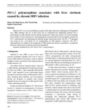 PD-1.1 polymorphism associates with liver cirrhosis caused by chronic HBV infection