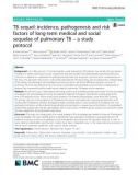 TB sequel: Incidence, pathogenesis and risk factors of long-term medical and social sequelae of pulmonary TB – a study protocol