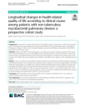 Longitudinal changes in health-related quality of life according to clinical course among patients with non-tuberculous mycobacterial pulmonary disease: A prospective cohort study