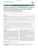 Urinary incontinence and health-related quality of life among older Americans with and without cancer: A cross-sectional study