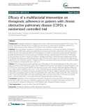 Efficacy of a multifactorial intervention on therapeutic adherence in patients with chronic obstructive pulmonary disease (COPD): A randomized controlled trial