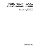 PUBLIC HEALTH – SOCIAL AND BEHAVIORAL HEALTH