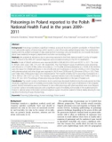 Poisonings in Poland reported to the Polish National Health Fund in the years 2009– 2011