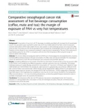 Comparative oesophageal cancer risk assessment of hot beverage consumption (coffee, mate and tea): The margin of exposure of PAH vs very hot temperatures