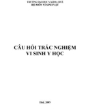 Câu hỏi trắc nghiệm Vi sinh vật y học