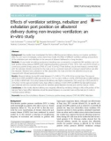 Effects of ventilator settings, nebulizer and exhalation port position on albuterol delivery during non-invasive ventilation: An in-vitro study