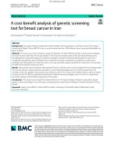 A cost-benefit analysis of genetic screening test for breast cancer in Iran