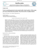 Factors predicting physical and mental health-related quality of life among post-myocardial infarction patients: Bayesian model averaging analysis