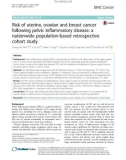 Risk of uterine, ovarian and breast cancer following pelvic inflammatory disease: A nationwide population-based retrospective cohort study