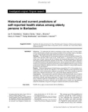 Historical and current predictors of self-reported health status among elderly persons in Barbados